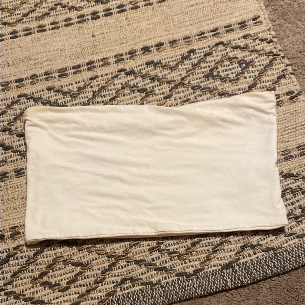 Elegant Cream Women's Tube Top